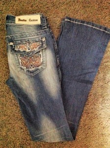 Denim Couture Jeans Bootcut Embroidered Stars