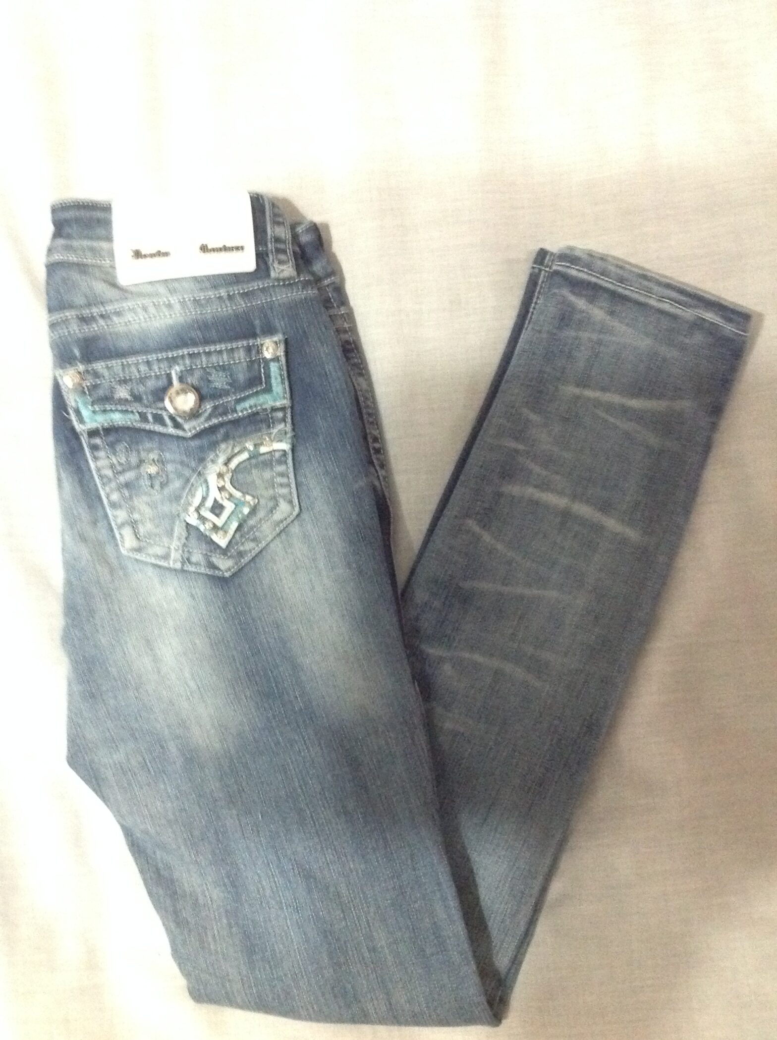 Denim Couture Blue Spade Skinny Jeans | Sally Jeans